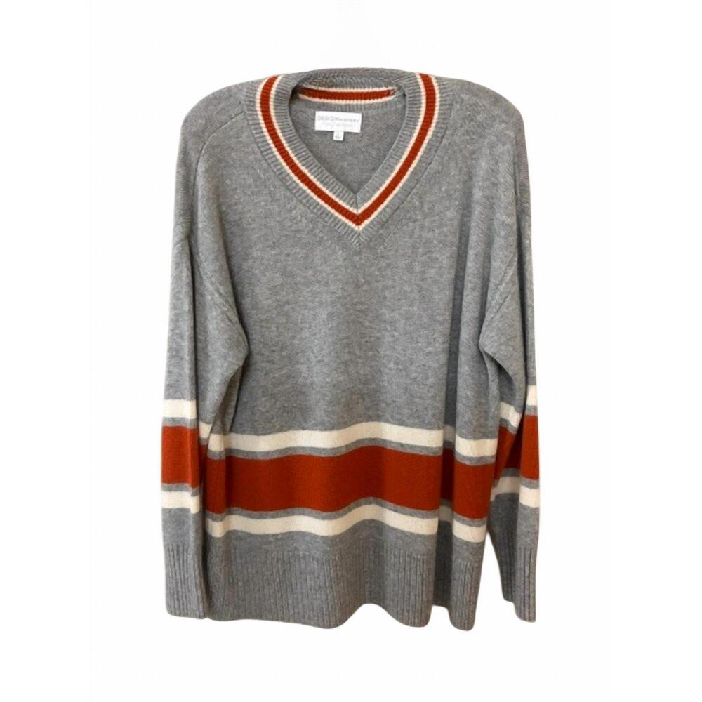 NEW DESIGN HISTORY rugby striped polo sweater in oxford combo